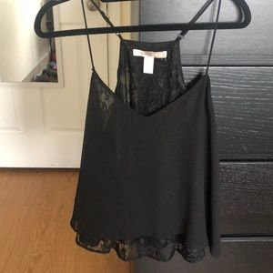 F21 black lace spaghetti strap top